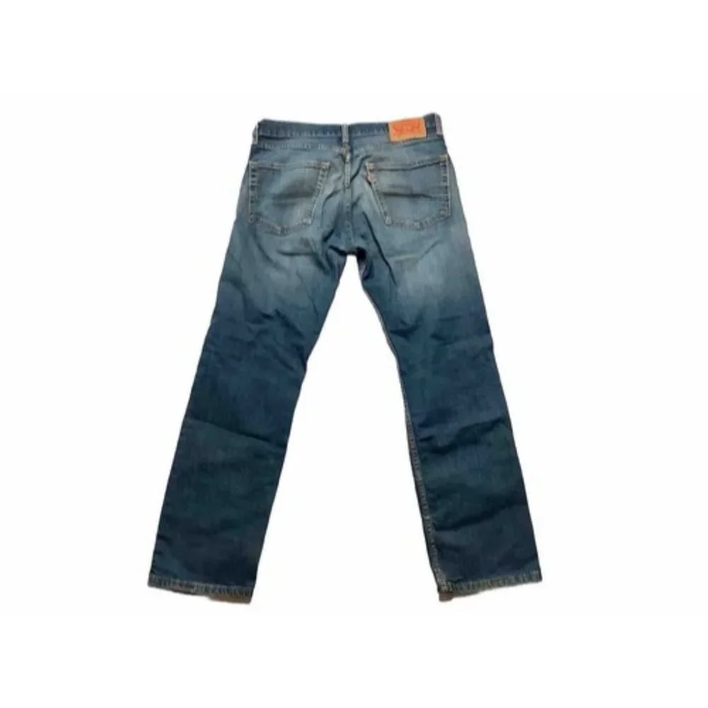 Levi's 505 Regular Fit Straight Leg Jeans Loose Fit Denim Men 31X30 Read - Picture 2 of 9